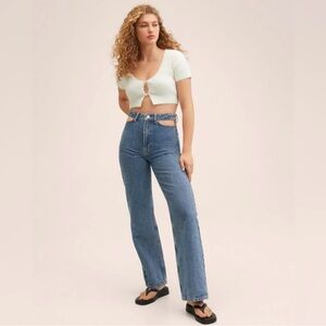 Mango Cut Out Jeans -NWOT